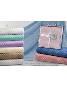 Manta de topitos para bebé...