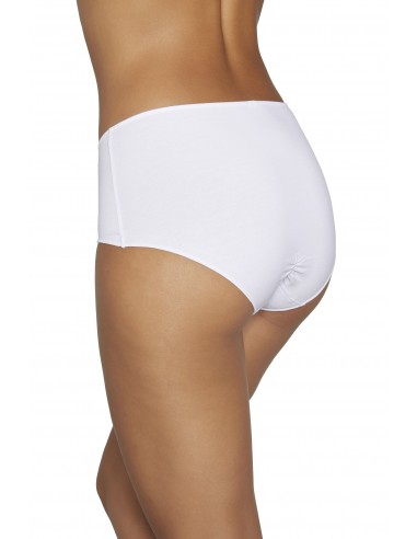 Braga alta de algodón con blonda...