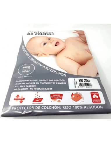 Protector de colchón de rizo para...