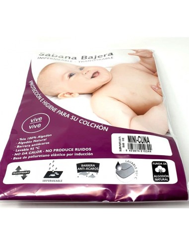 Sábana bajera transpirable para cuna,...
